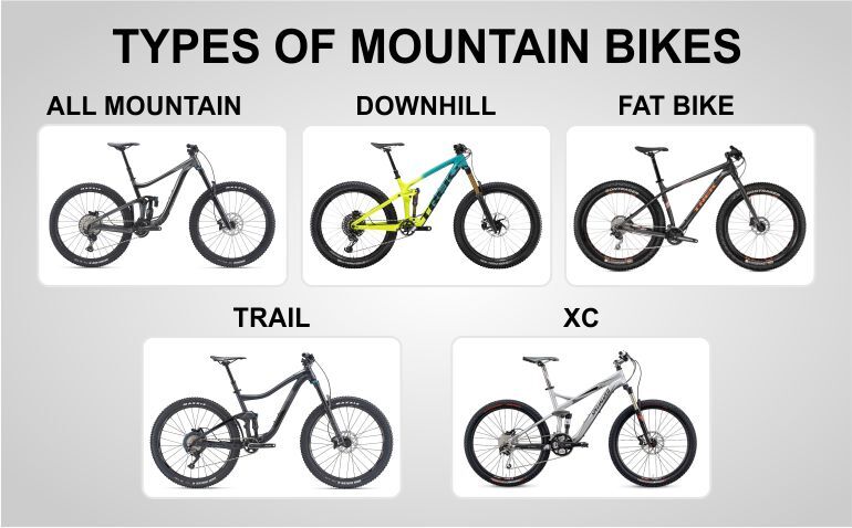 mountain bikes types