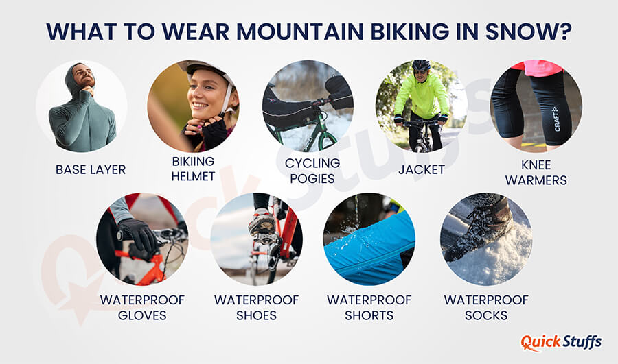 mountain biking in snow outfit