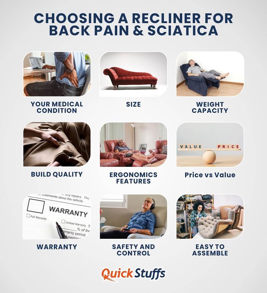 how to choose a recliner with back pain